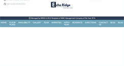 Desktop Screenshot of echoridgeapts.com